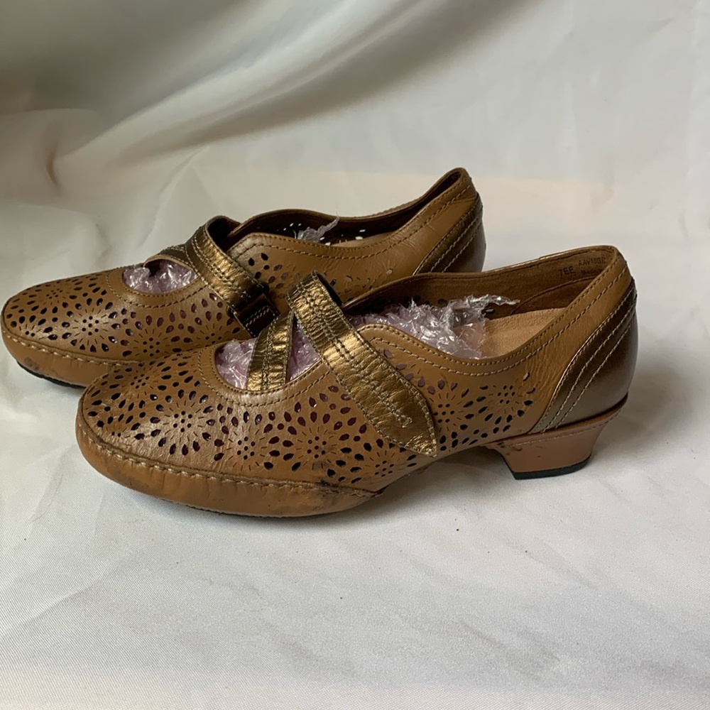 Aravon By New Balance Women's Flexmoc Leather Lacey  Shoes Size 7 EE